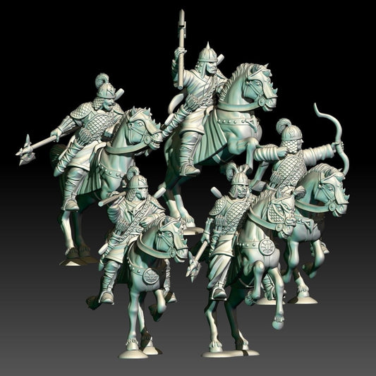 Steppeland Riders: 28mm Resin Miniature Horselords