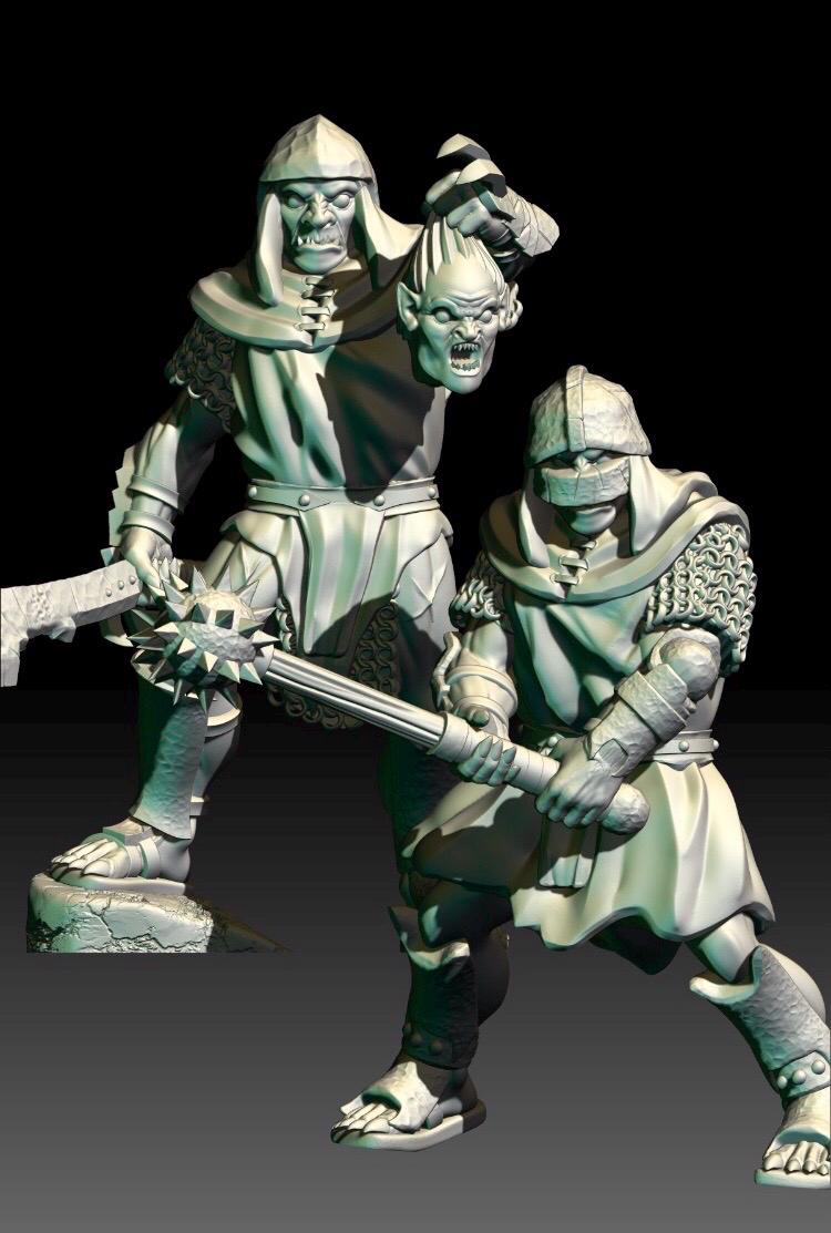 Black Orc Warriors - 28mm Fantasy miniatures