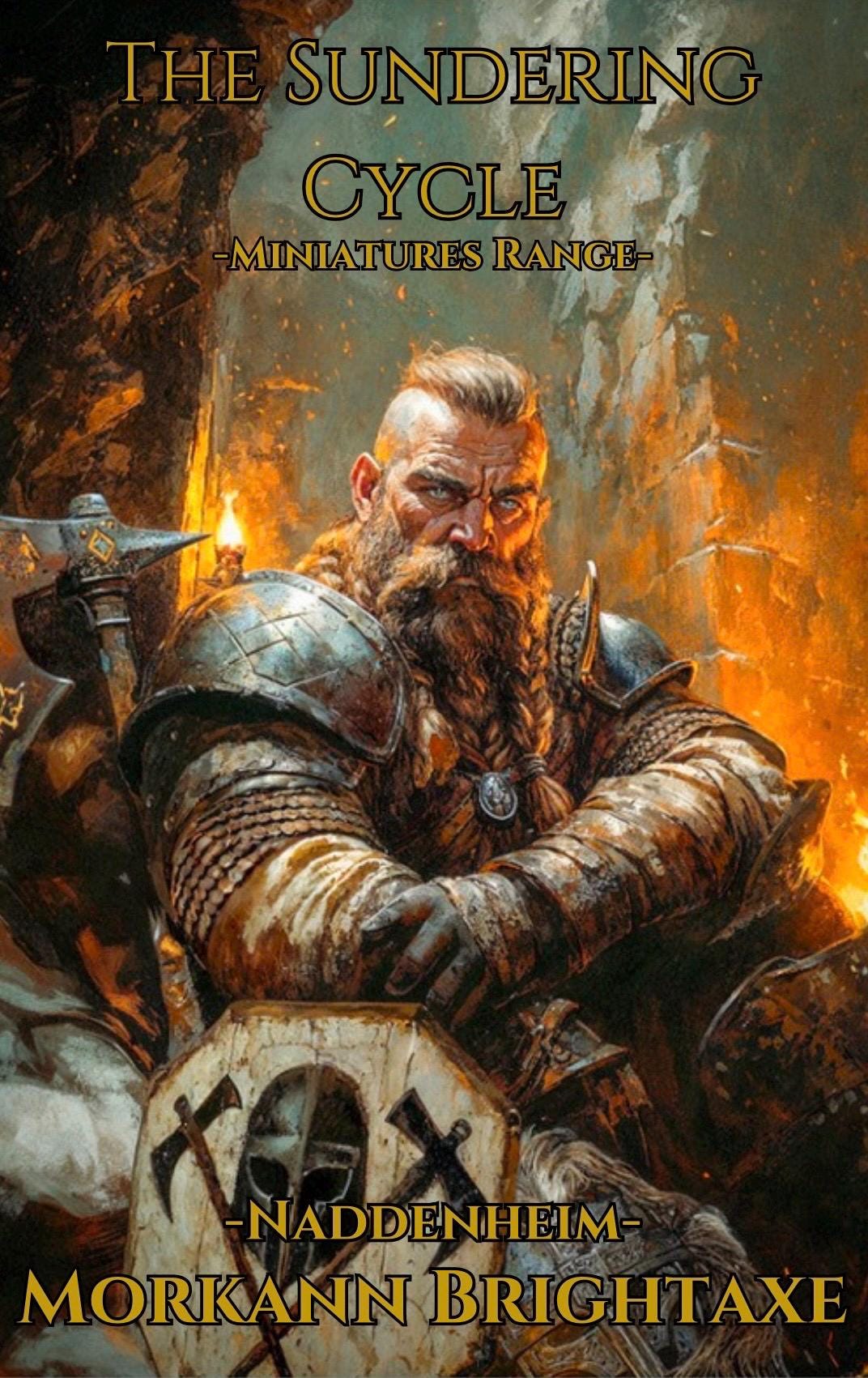 Morkann Brightaxe: Resin Dwarf Miniature for Tabletop Games