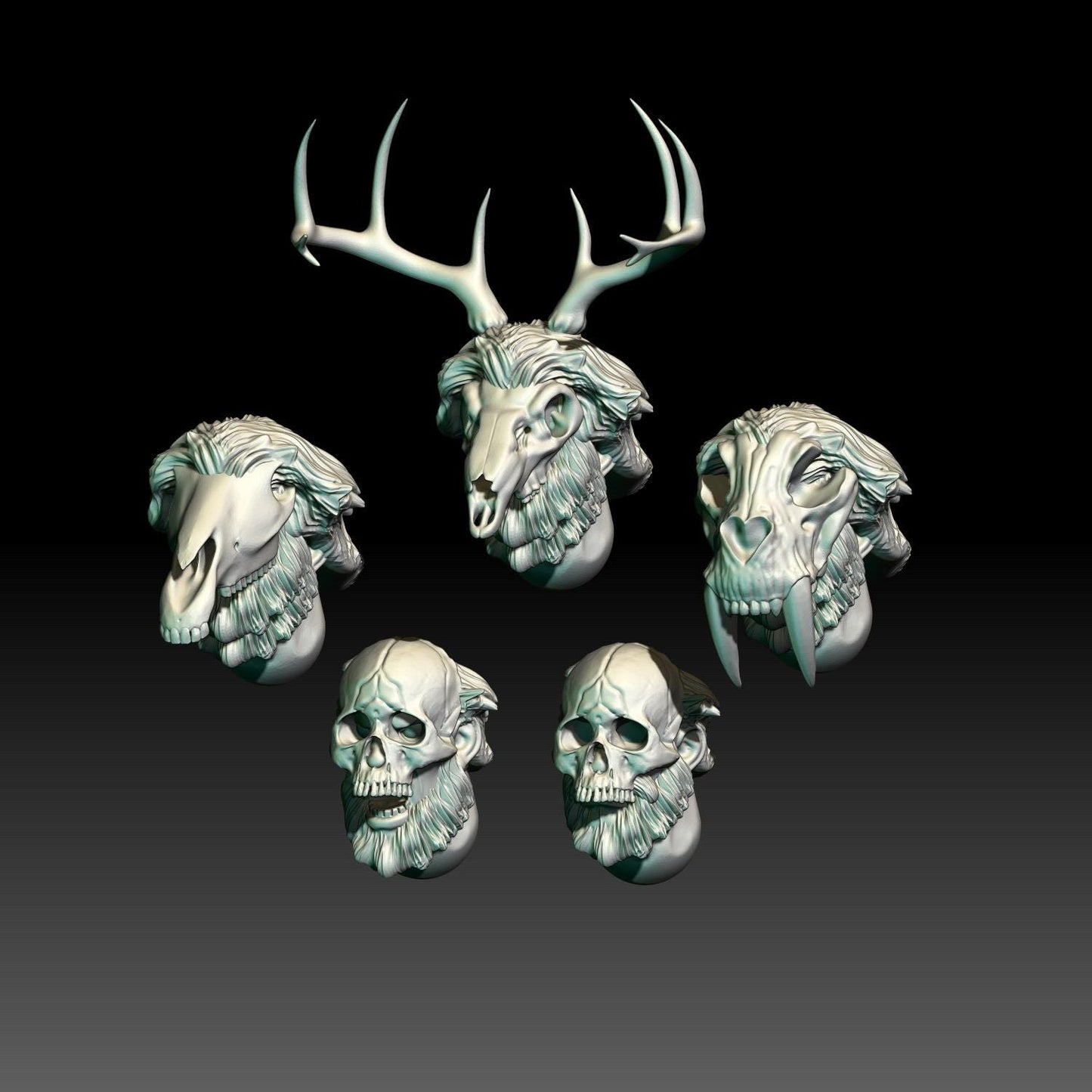 Savage Hillmen Heads Pack