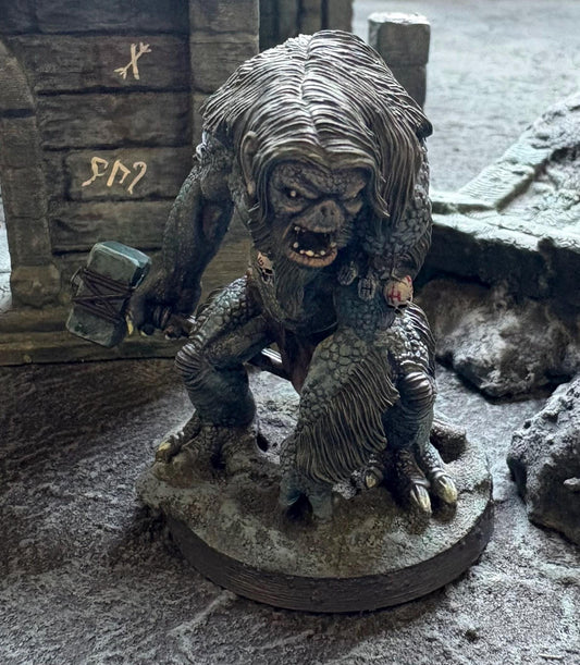 Hill Troll Miniature: 28mm Resin Wargame Figure